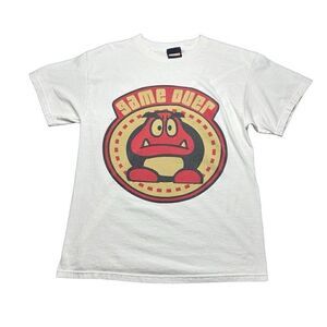 Vintage Nintendo Official Mens Shirt M Y2K 2006 Goomba Kuriba Mario